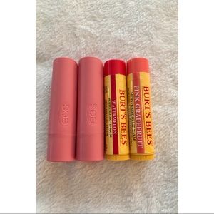 Burt’s Bees & EOS Chapstick Bundle- BRAND NEW